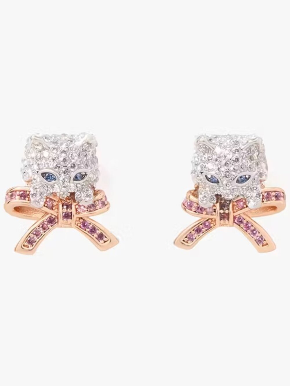 Kate Spade Pawlina Crystal Cat Studs